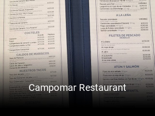 Reserve ahora una mesa en Campomar Restaurant