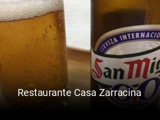 Restaurante Casa Zarracina reservar mesa