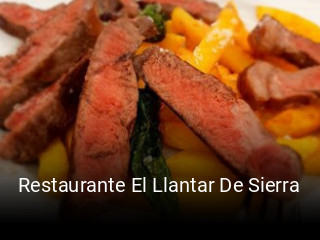 Restaurante El Llantar De Sierra reserva de mesa