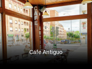 Cafe Antiguo reservar mesa