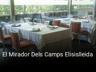Reserve ahora una mesa en El Mirador Dels Camps Elisislleida