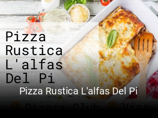 Pizza Rustica L'alfas Del Pi reserva de mesa