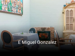 E Miguel Gonzalez reservar mesa