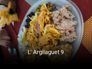 L' Argilaguet 9 reserva de mesa