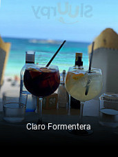 Claro Formentera reservar mesa