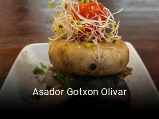 Asador Gotxon Olivar reservar en línea
