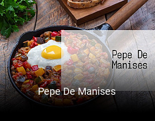 Pepe De Manises reservar mesa