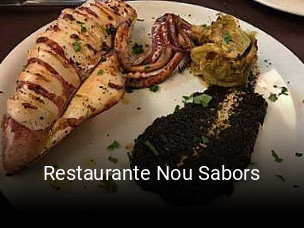Restaurante Nou Sabors reserva de mesa