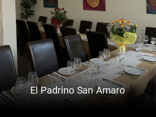Reserve ahora una mesa en El Padrino San Amaro