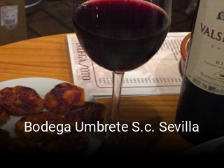 Bodega Umbrete S.c. Sevilla reservar en línea