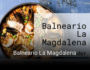 Balneario La Magdalena reservar mesa
