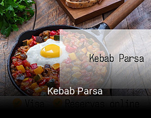 Kebab Parsa reserva de mesa