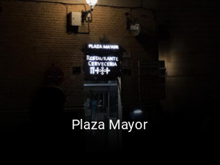 Plaza Mayor reserva de mesa