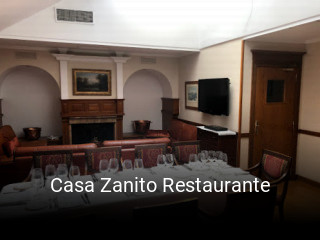 Casa Zanito Restaurante reserva