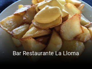 Bar Restaurante La Lloma reserva de mesa