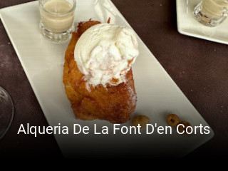 Reserve ahora una mesa en Alqueria De La Font D'en Corts