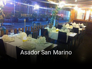 Asador San Marino reserva de mesa