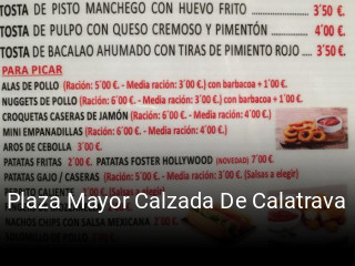 Plaza Mayor Calzada De Calatrava reservar en línea