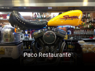 Reserve ahora una mesa en Paco Restaurante