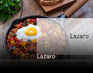Reserve ahora una mesa en Lazaro