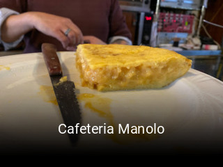 Cafeteria Manolo reservar mesa