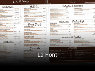 Reserve ahora una mesa en La Font