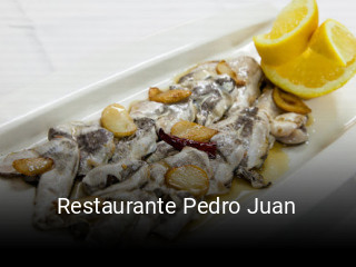 Restaurante Pedro Juan reserva de mesa