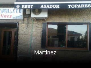 Martinez reservar mesa