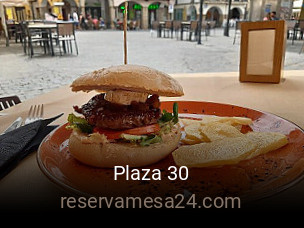 Plaza 30 reservar mesa