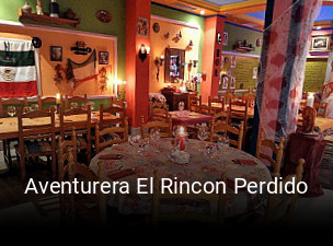 Aventurera El Rincon Perdido reservar mesa