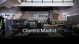 Cilantro Madrid reservar mesa