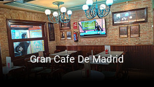 Gran Cafe De Madrid reservar en línea