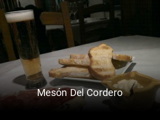 Mesón Del Cordero reserva de mesa
