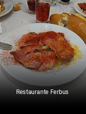 Restaurante Ferbus reservar mesa