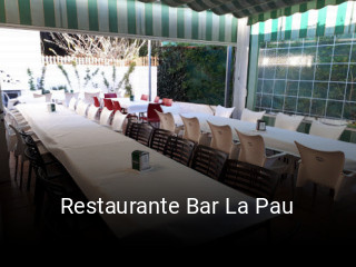 Restaurante Bar La Pau reserva