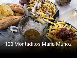 100 Montaditos Maria Munoz reserva de mesa
