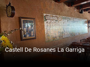 Castell De Rosanes La Garriga reservar mesa