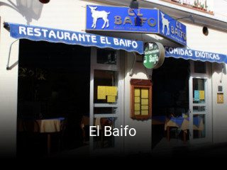 Reserve ahora una mesa en El Baifo