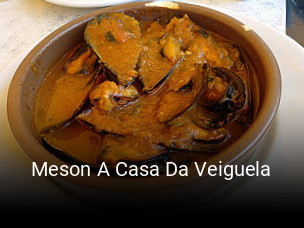 Reserve ahora una mesa en Meson A Casa Da Veiguela