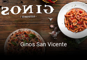 Ginos San Vicente reservar en línea