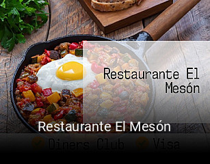 Reserve ahora una mesa en Restaurante El Mesón