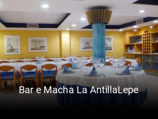 Bar e Macha La AntillaLepe reservar mesa
