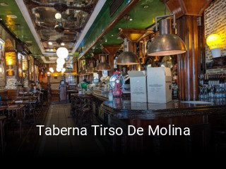 Taberna Tirso De Molina reserva de mesa