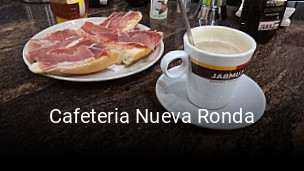 Cafeteria Nueva Ronda reservar en línea