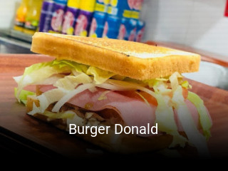 Burger Donald reservar en línea