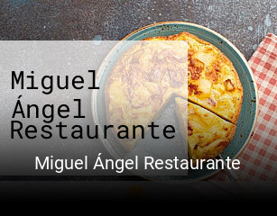 Miguel Ángel Restaurante reservar mesa