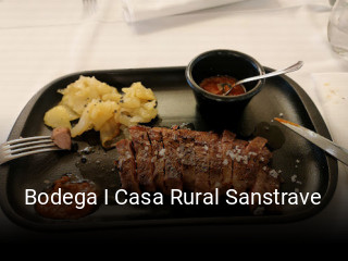 Reserve ahora una mesa en Bodega I Casa Rural Sanstrave
