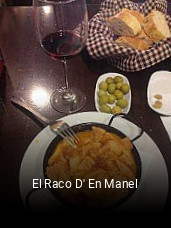 Reserve ahora una mesa en El Raco D' En Manel