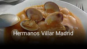 Hermanos Villar Madrid reservar mesa