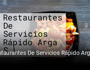 Restaurantes De Servicios Rápido Arga S.L. reserva de mesa